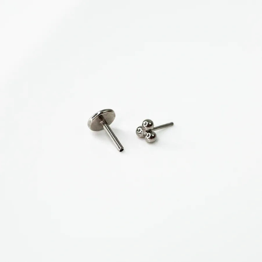 Tiny Trio Flat Back Earring