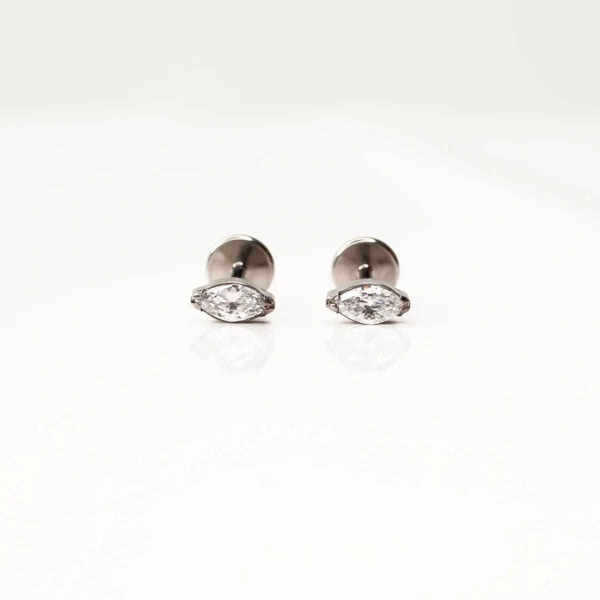 Marquise Flat Back Earrings