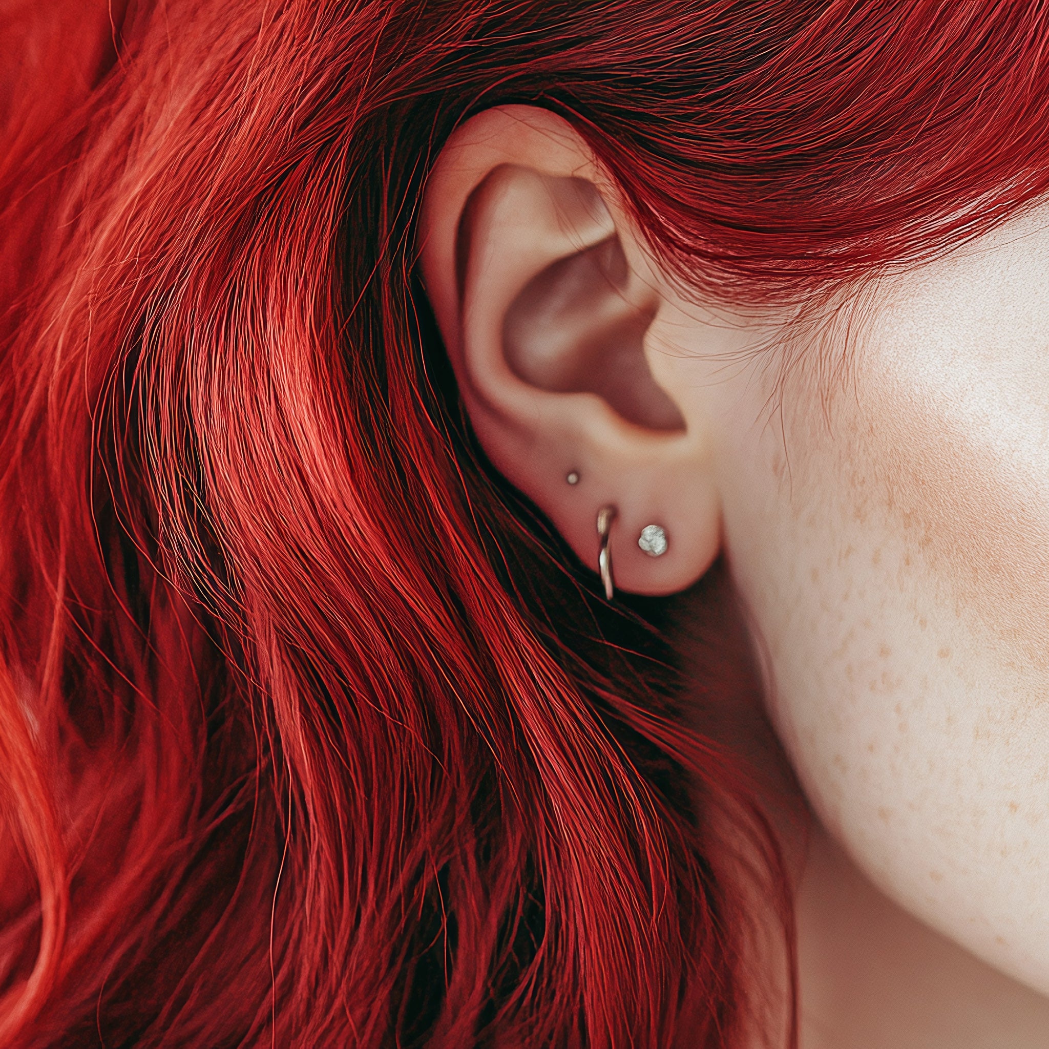 Double Earlobe Piercing