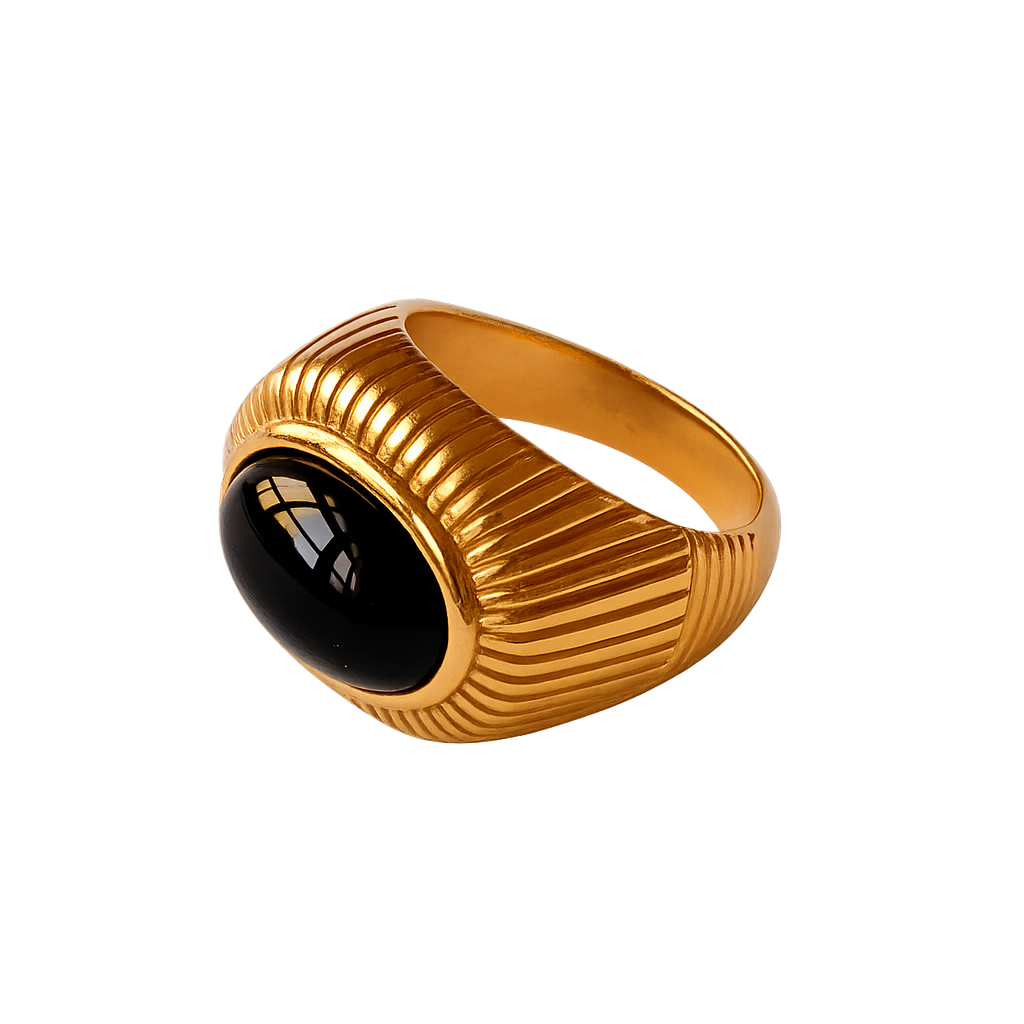 Black Lunar Eclipse Ring