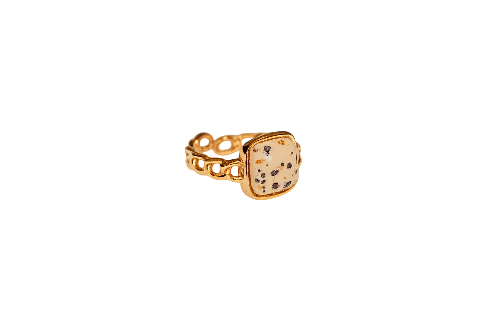 Leopard Spotted Gold Ring