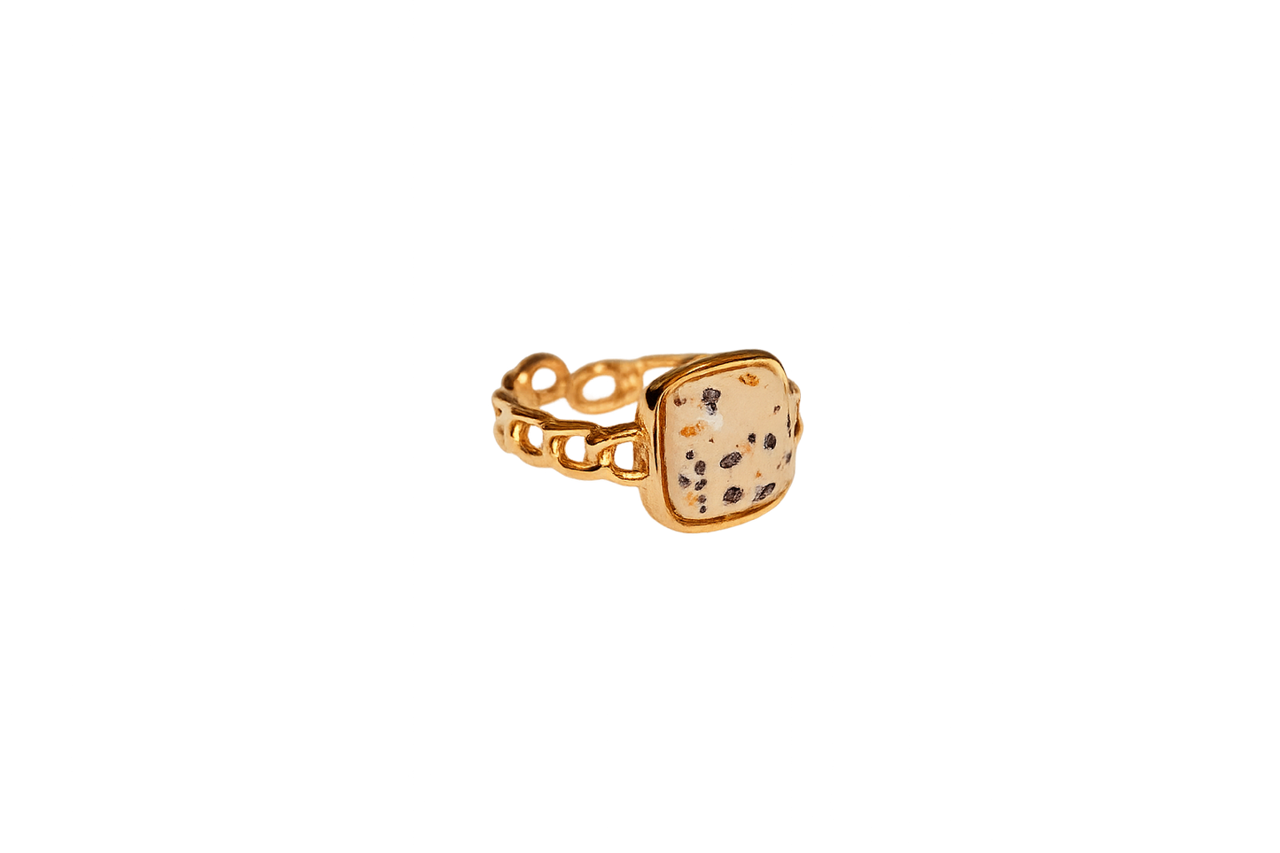 Leopard Spotted Gold Ring