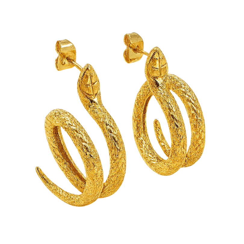 Serpent Twist Earrings