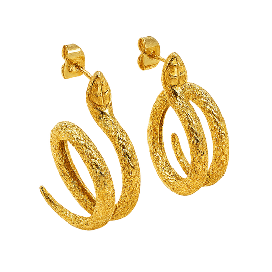 Serpent Twist Earrings