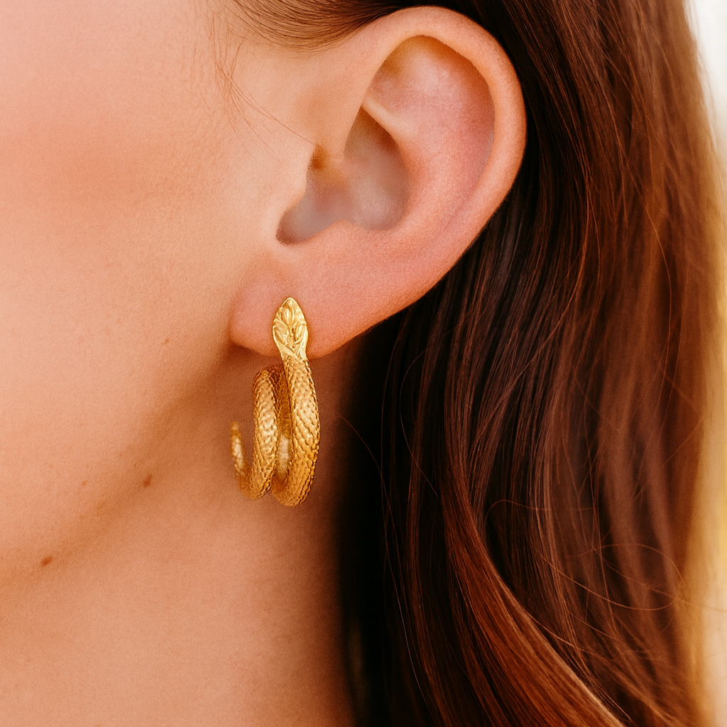 Serpent Twist Earrings
