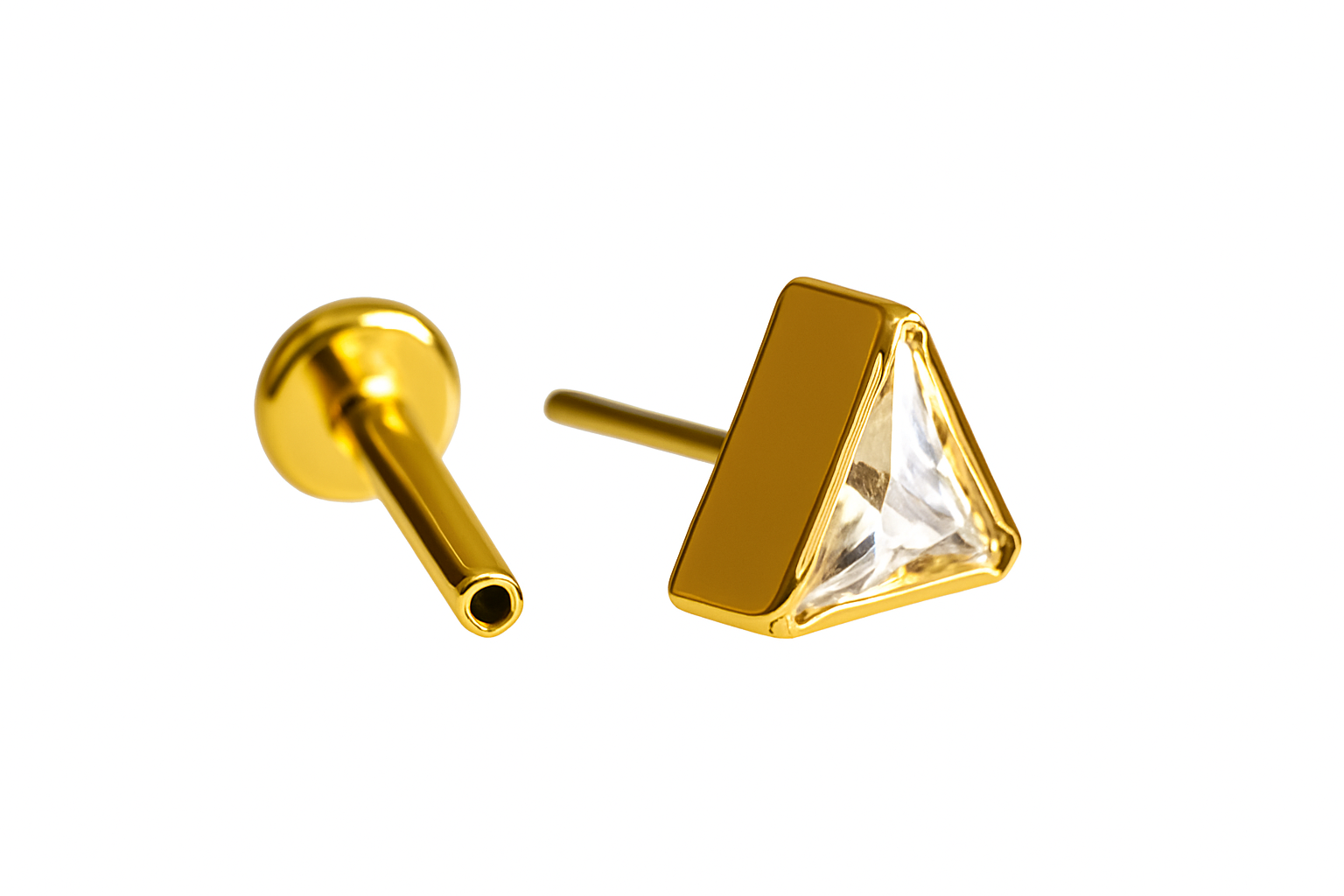 Triangle Flat Back Earrings