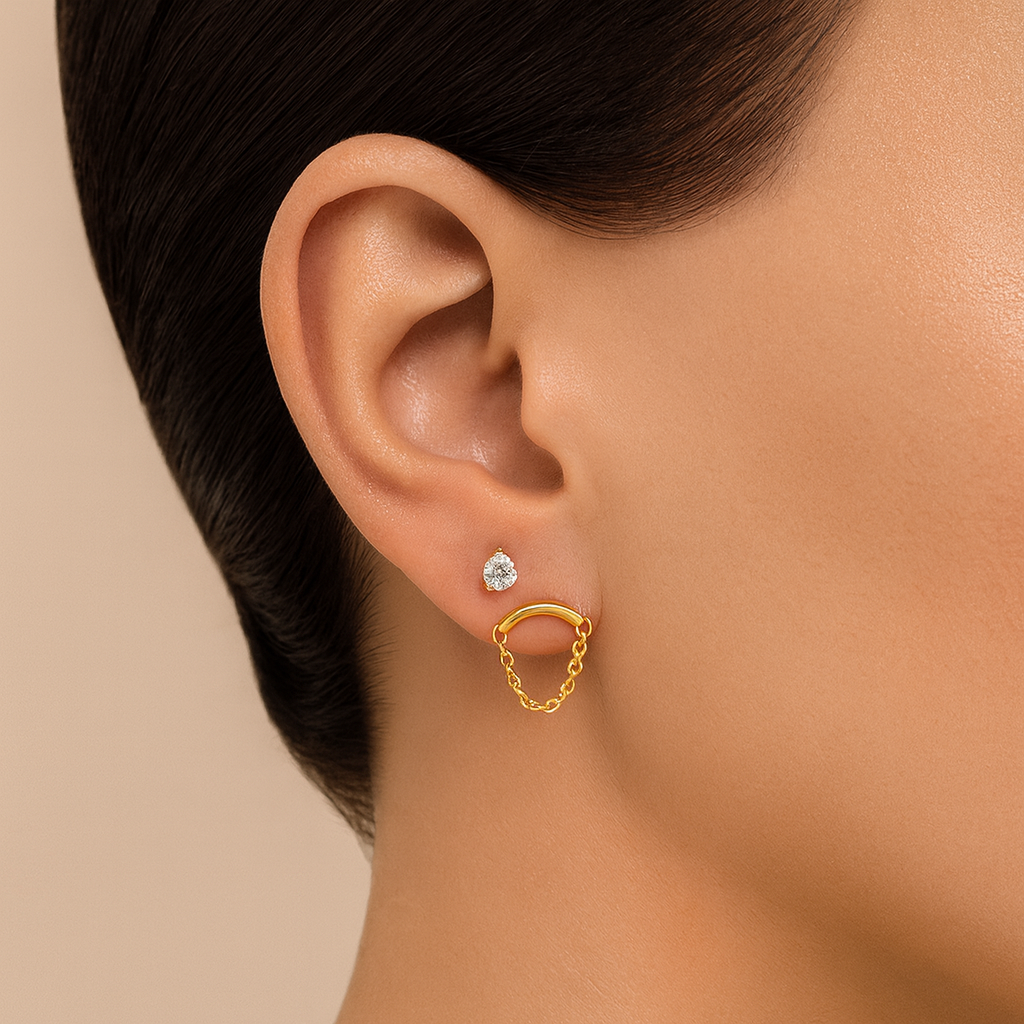 Teardrop Flat Back Earring