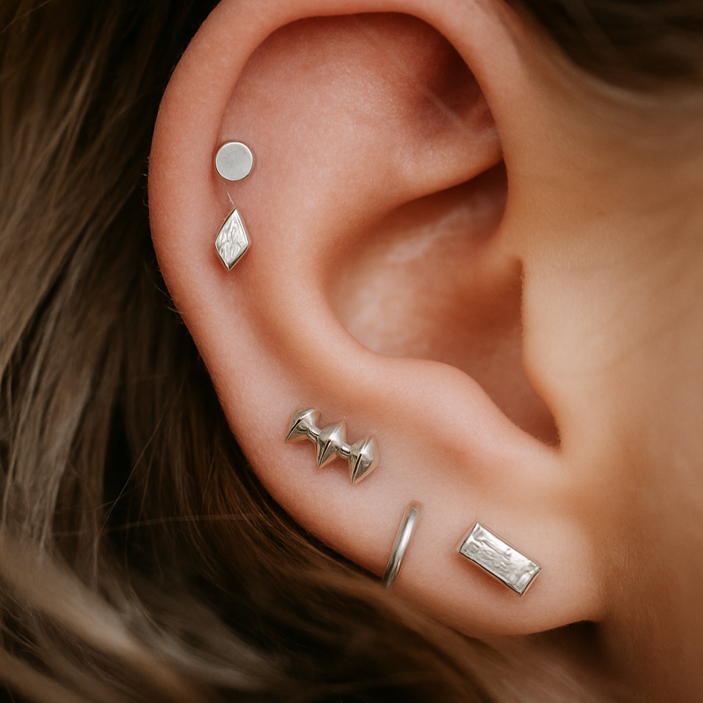 Trifecta Flat Back Earrings