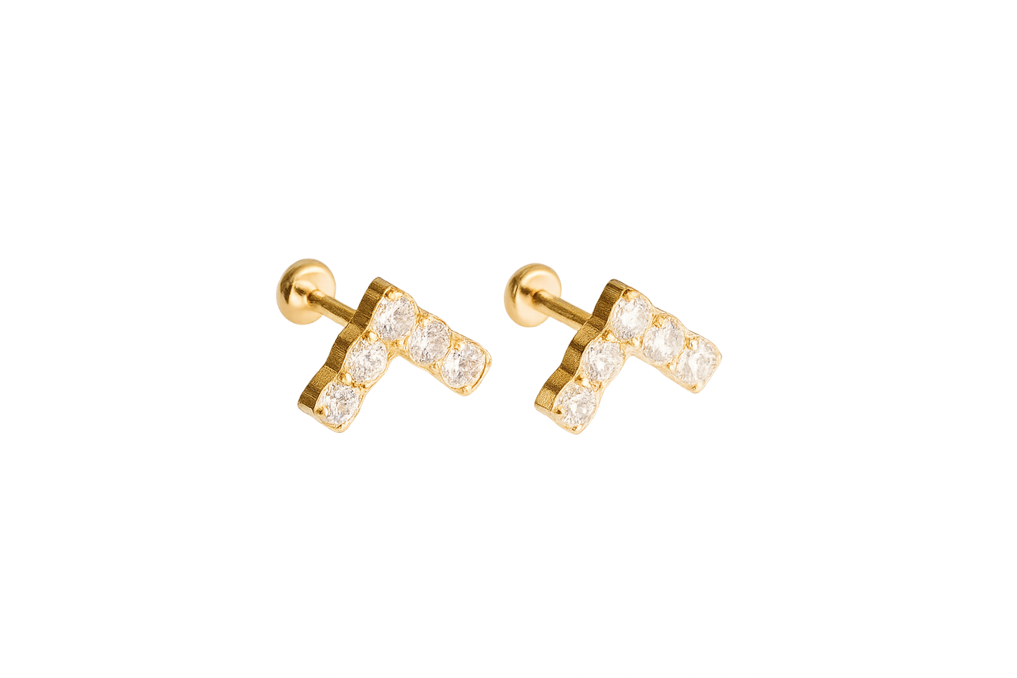 V CZ Diamond Flat Backs