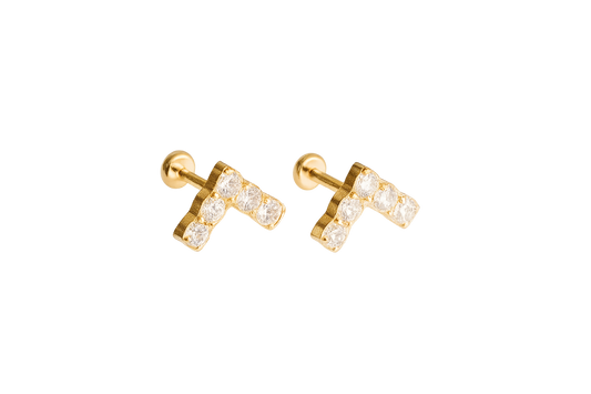 V CZ Diamond Flat Backs