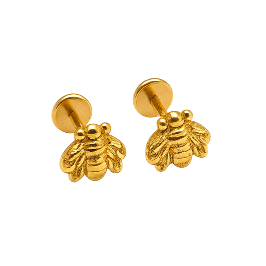 Bee Flat Back Earrings
