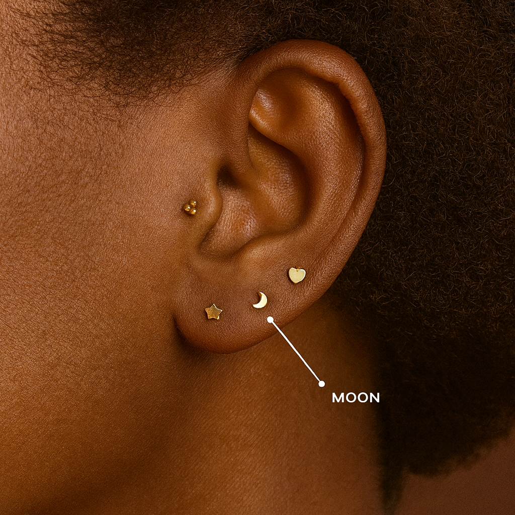 To The Moon Earrings