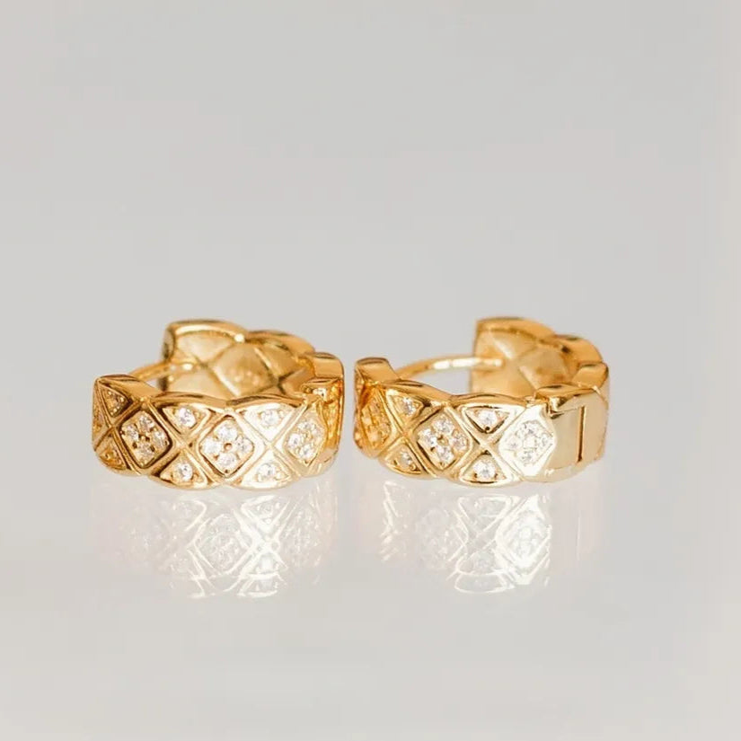 Checker Diamond Hoops