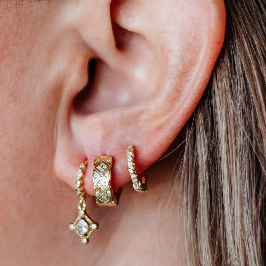 Checker Diamond Hoops