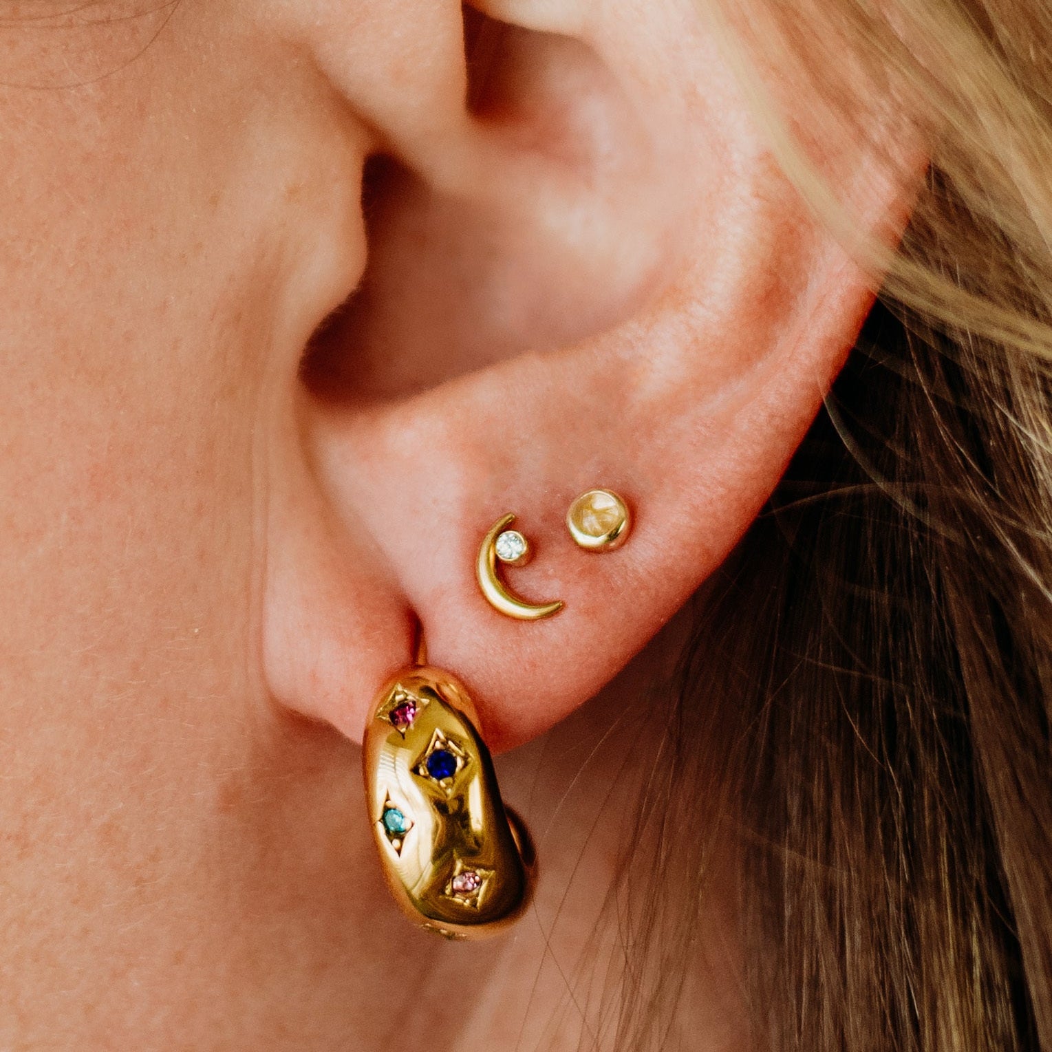 Moon & Star Flat Backs