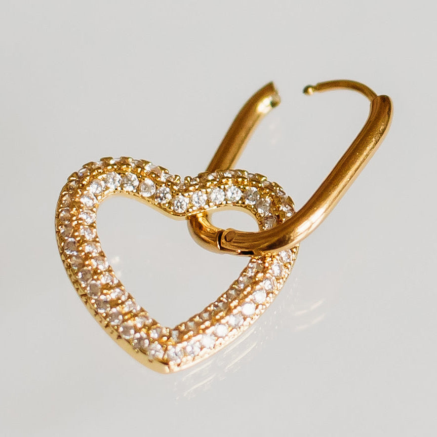 Pure Heart Dangle Earrings