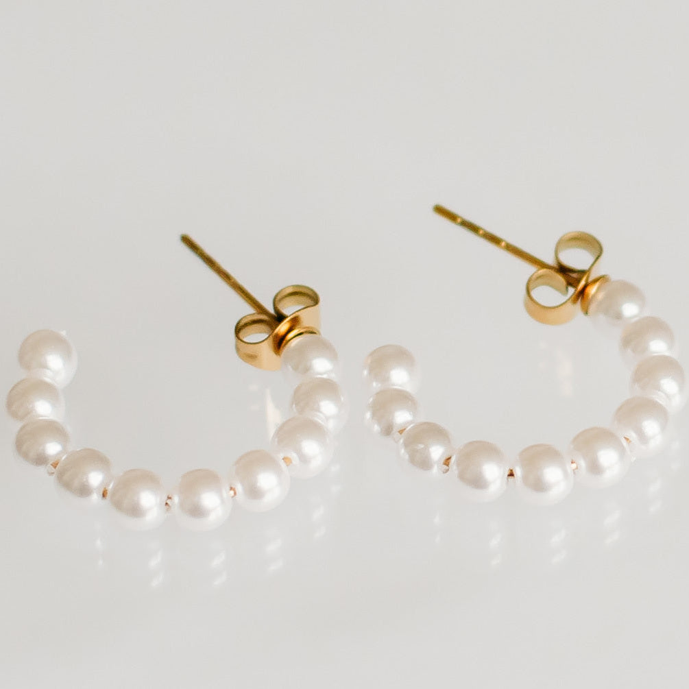 Pearl Hoops