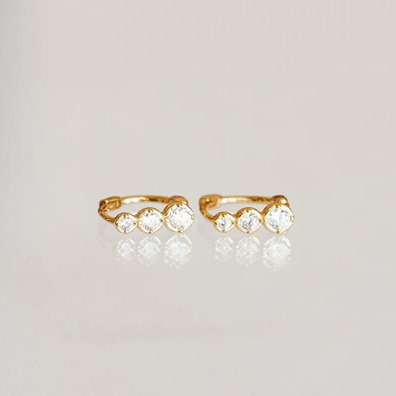 Diamond Waterfall Hoops