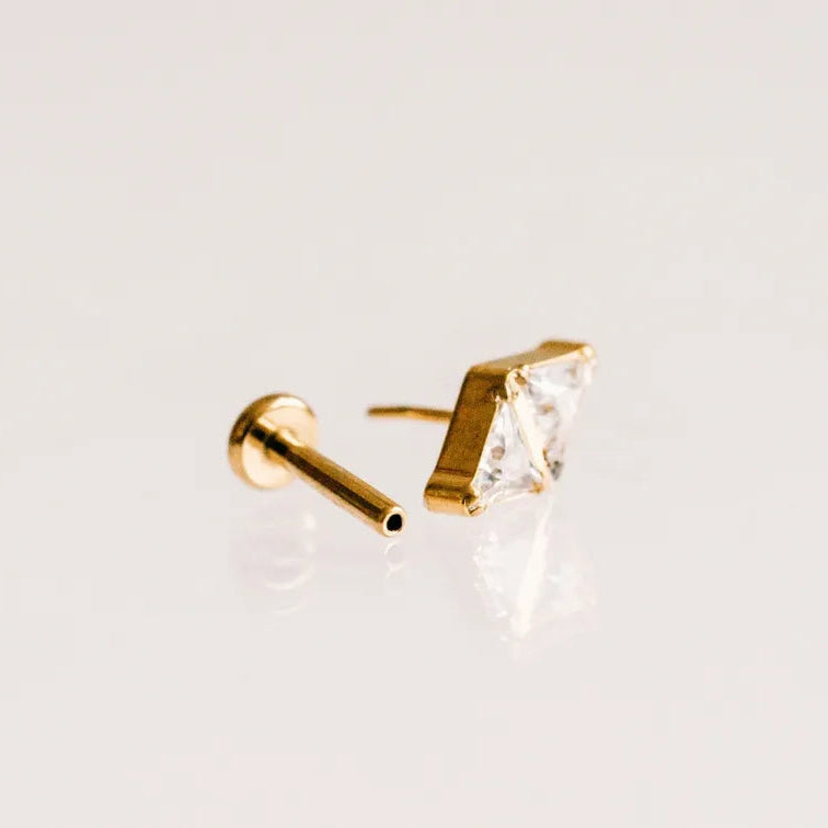 Double Triangle Flat Backs