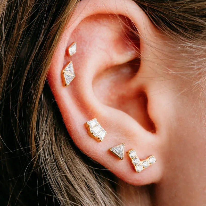 Double Triangle Flat Backs