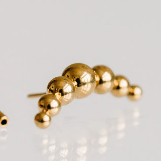 Lux Ball Flat Back Earring