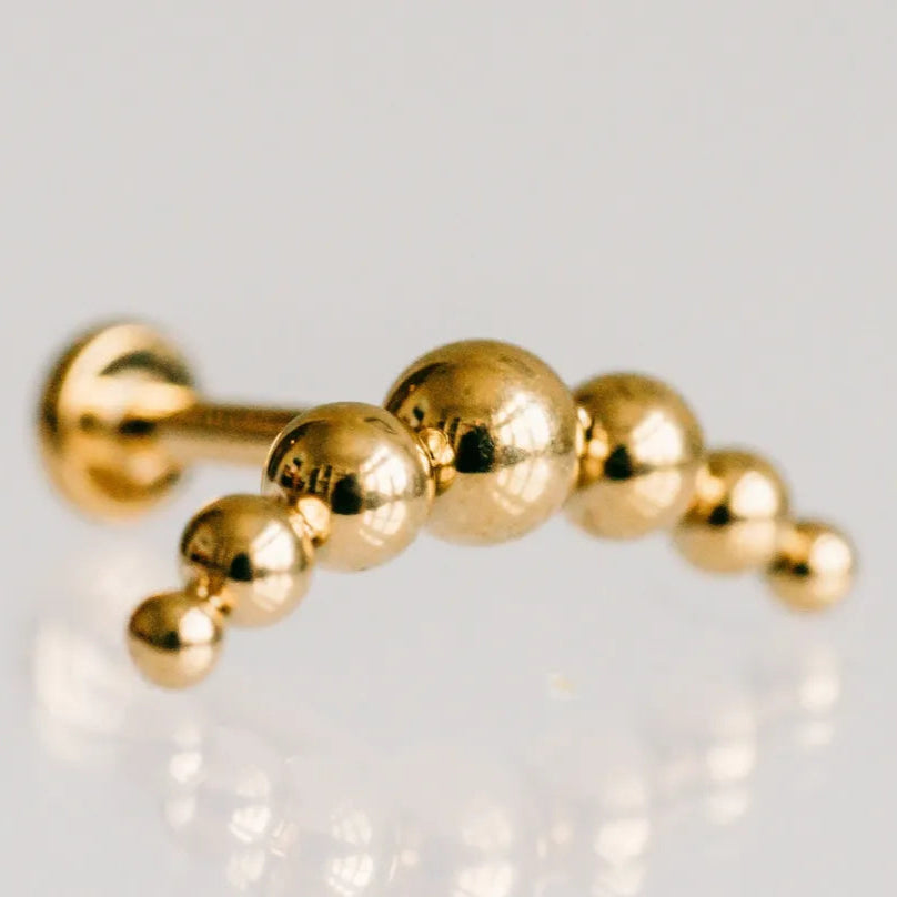 Lux Ball Flat Back Earring