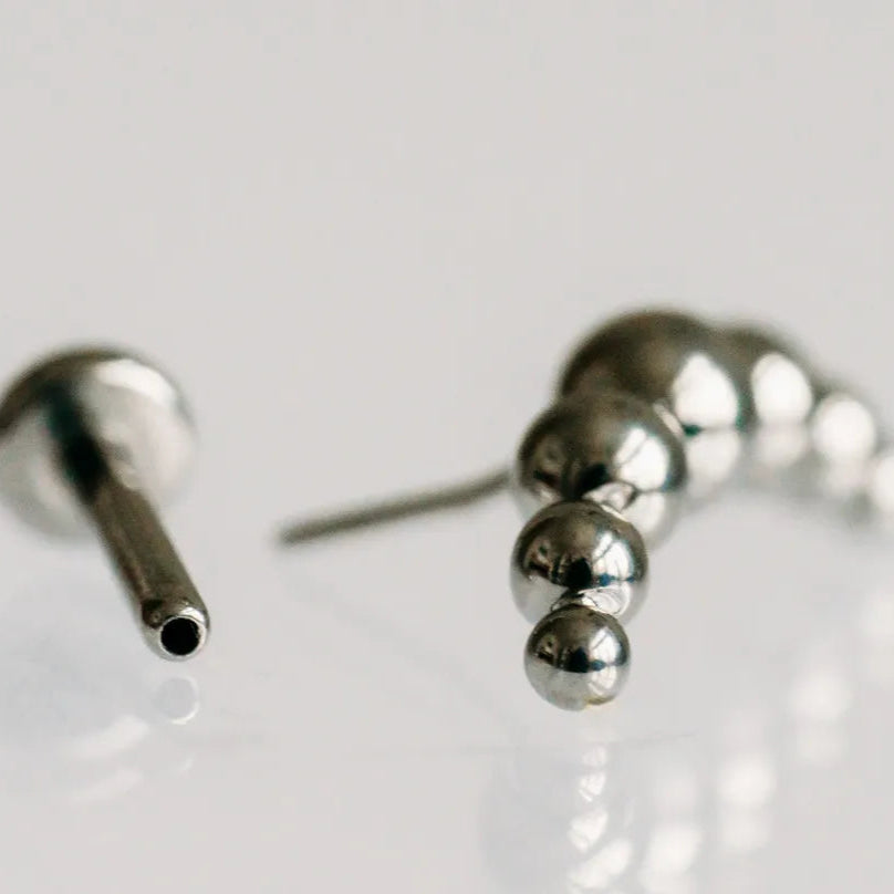 Lux Ball Flat Back Earring