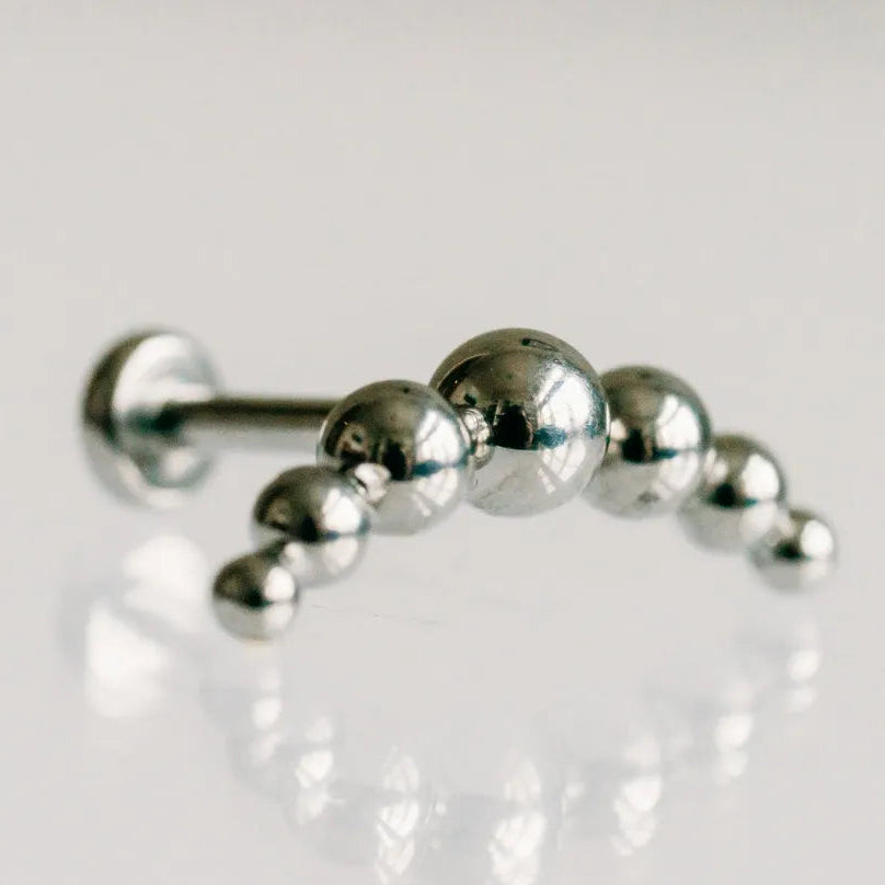 Lux Ball Flat Back Earring