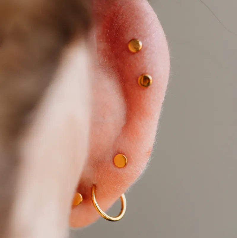 Mini Dot Flat Back Earrings