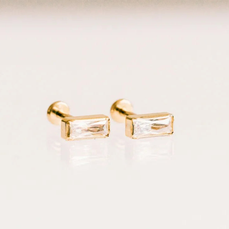 Mini Emerald Cut Flat Backs