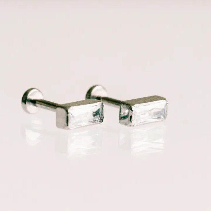 Mini Emerald Cut Flat Backs