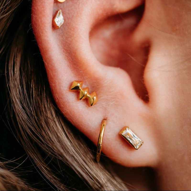 Mini Emerald Cut Flat Backs