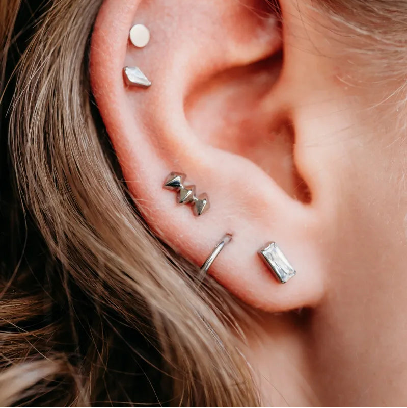 Mini Emerald Cut Flat Backs