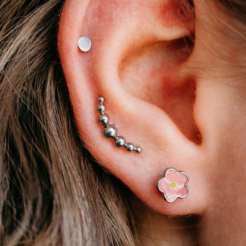 Pink Daisy Flat Backs