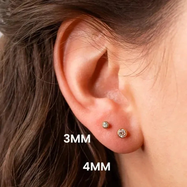 Round Bezel CZ Flat Backs