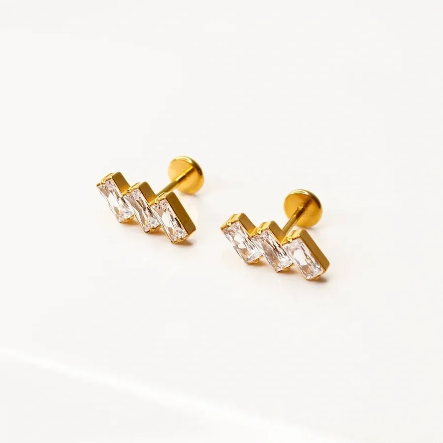 Slanted Trio Flat Backs