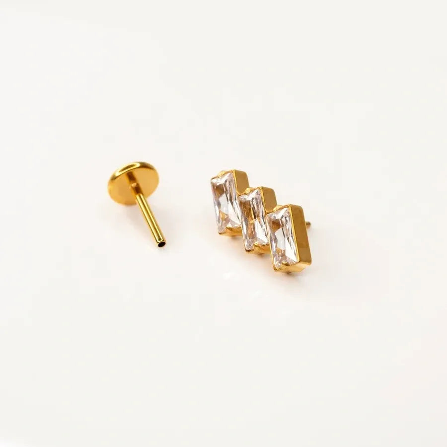 Slanted Trio Flat Backs