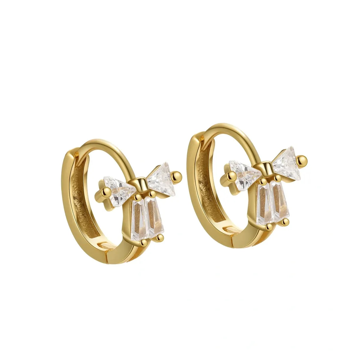 Tie The Know Bow Hoops