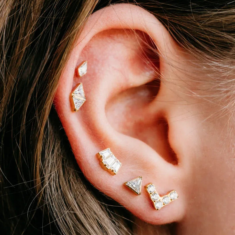 V CZ Diamond Flat Backs